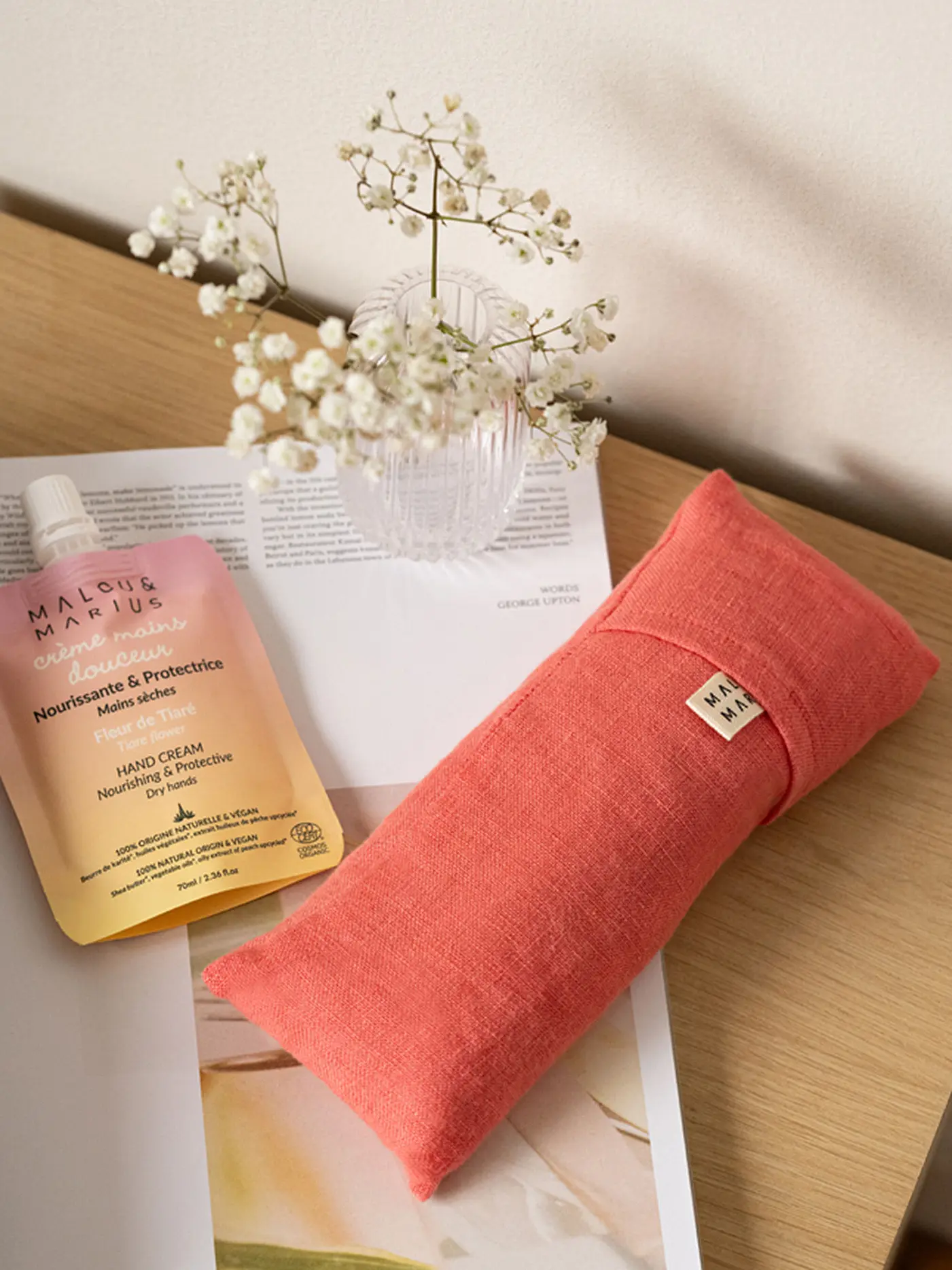 MALOU & MARIUS | Augenkissen Pink-Orange | 
